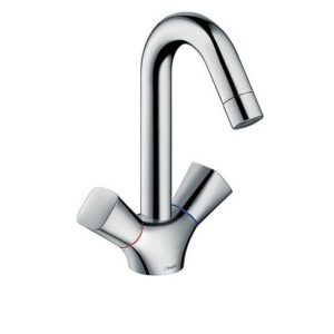 2-Griff Waschtischmischer Hansgrohe Logis Ausladung 145 mm chrom