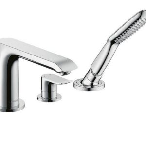 3-Loch Wannenrandmischer Hansgrohe Metris Ausladung 194 mm chrom