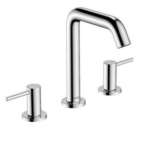 3-Loch Waschischmischer Hansgrohe Tecturis S Ausladung 139 mm mit Push-Open Ablaufgarnitur chrom