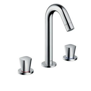3-Loch Waschtischmischer Hansgrohe Logis Ausladung 109 mm chrom
