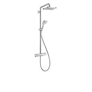 Brause-System Hansgrohe Croma E 280 Handbrause, Kopfbrause 280x170 mm und Thermostat chrom