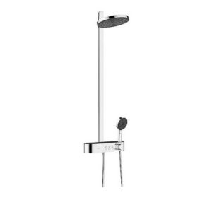 Brause-System Hansgrohe Pulsify 260 2jet Handbrause, Kopfbrause Ø 260 mm und Thermostat chrom