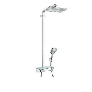Brause-System Hansgrohe Raindance Select E 360 Handbrause, Kopfbrause 360x190 mm und Thermostat chrom