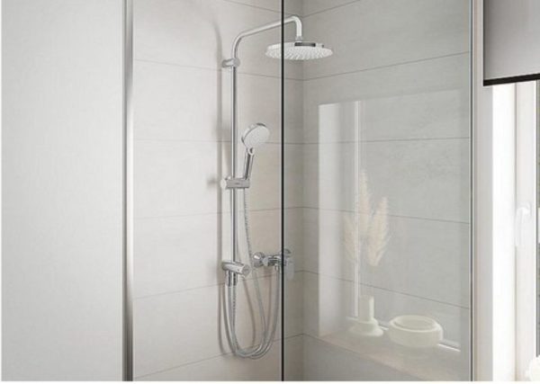 Brause-System Hansgrohe 200 Vernis Blend Reno Handbrause + Kopfbrause Ø 205 mm chrom – Bild 2
