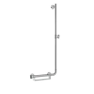 Brausestange Hansgrohe Unica Comfort 1100mm weiß/chrom mit Korb, Rechts