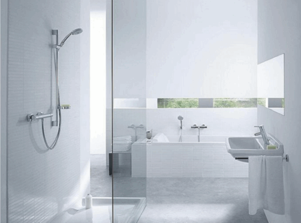 Brausethermostat-Set Hansgrohe Croma 100 Brausestange 900 mm, Handbrause Ø 100 mm und Brauseschlauch chrom – Bild 2