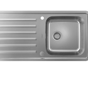Einbauspüle Hansgrohe 400 1 Becken BxT: 400x400 mm