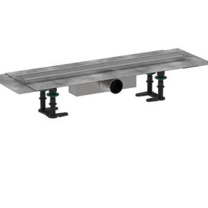 Hansgrohe RainDrain Compact Komplettset f. Standardinstallation, Edelstahl gebürstet, 1000