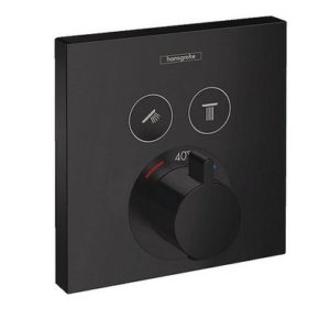 Unterputz-Thermostat Hansgrohe ShowerSelect Fertigset 2 Verbraucher mattschwarz