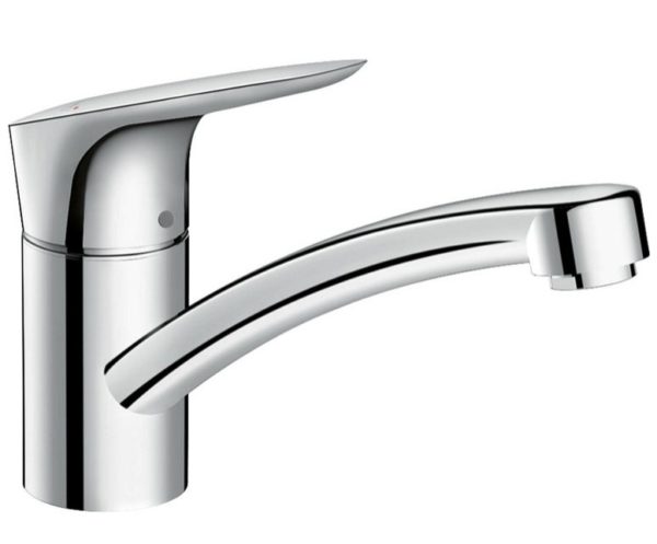 Spültischmischer Hansgrohe Logis 120 ND Schwenkauslauf Ausladung 202 mm chrom