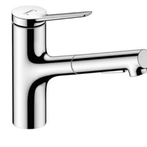 Spültischmischer Hansgrohe 150 Zesis M33 herausziehbare Geschirrbrause 2jet chrom