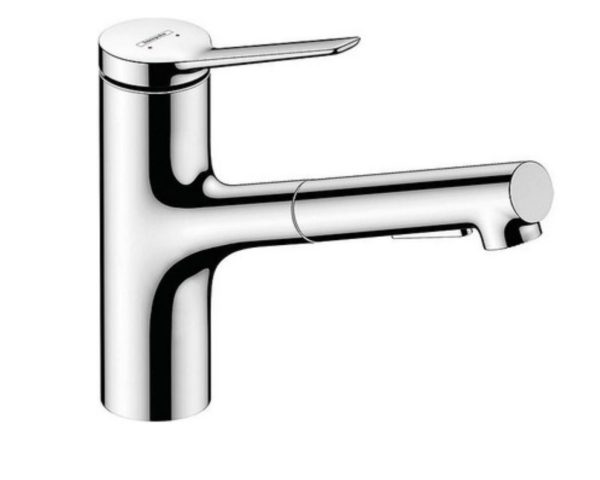 Spültischmischer Hansgrohe 150 Zesis M33 herausziehbare Geschirrbrause 2jet chrom