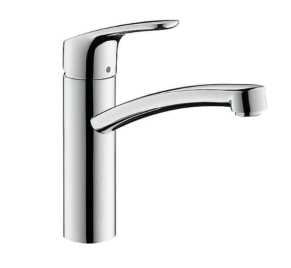 Spültischmischer Hansgrohe Focus ND Schwenkauslauf Ausladung 220 mm verchromt