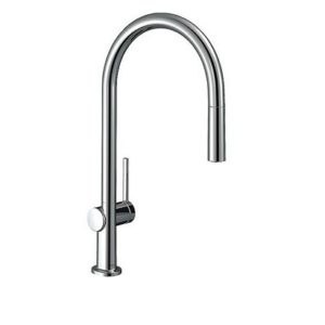 Spültischmischer Hansgrohe 210 Talis M54 mit herausziehbarem Auslauf Ausladung 223 mm chrom