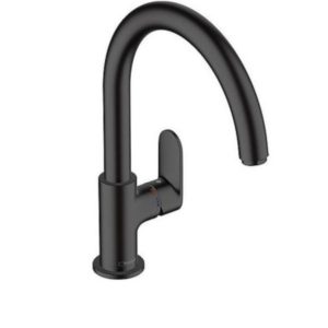 Spültischmischer Hansgrohe 210 Vernis Blend M35 Schwenkauslauf Ausladung 221 mm mattschwarz