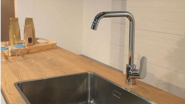 Spültischmischer Hansgrohe Focus M41 seitliche Betätigung 1jet chrom – Bild 2