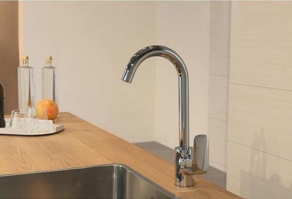 Spültischmischer Hansgrohe Logis M31 Schwenkauslauf Ausladung 145 mm chrom – Bild 2