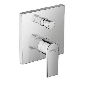 Unterputz-Wannenmischer Hansgrohe Vernis Shape Rosette 156x156 mm chrom