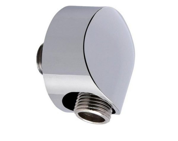 Wandanschlussbogen Hansgrohe Fixfit E mit Rückflussverhinderer DN15 (1/2") chrom / DVGW