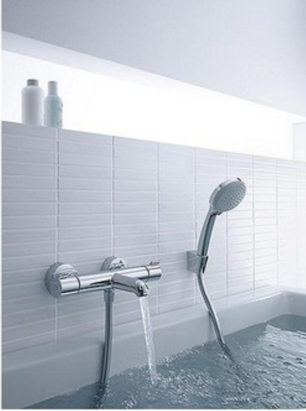 AP-Wannenthermostat Hansgrohe Ecostat 1001 CL Ausladung 182 mm chrom – Bild 2