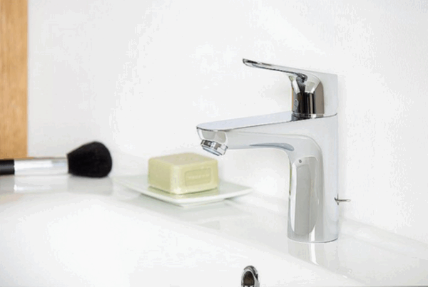 Waschtischmischer Hansgrohe 100 Focus Eco C3 Ausladung 119 mm chrom – Bild 3