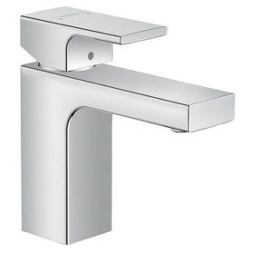 Waschtischmischer Hansgrohe 100 Vernis Shape Ausladung 110 mm chrom ohne Ablaufgarnitur